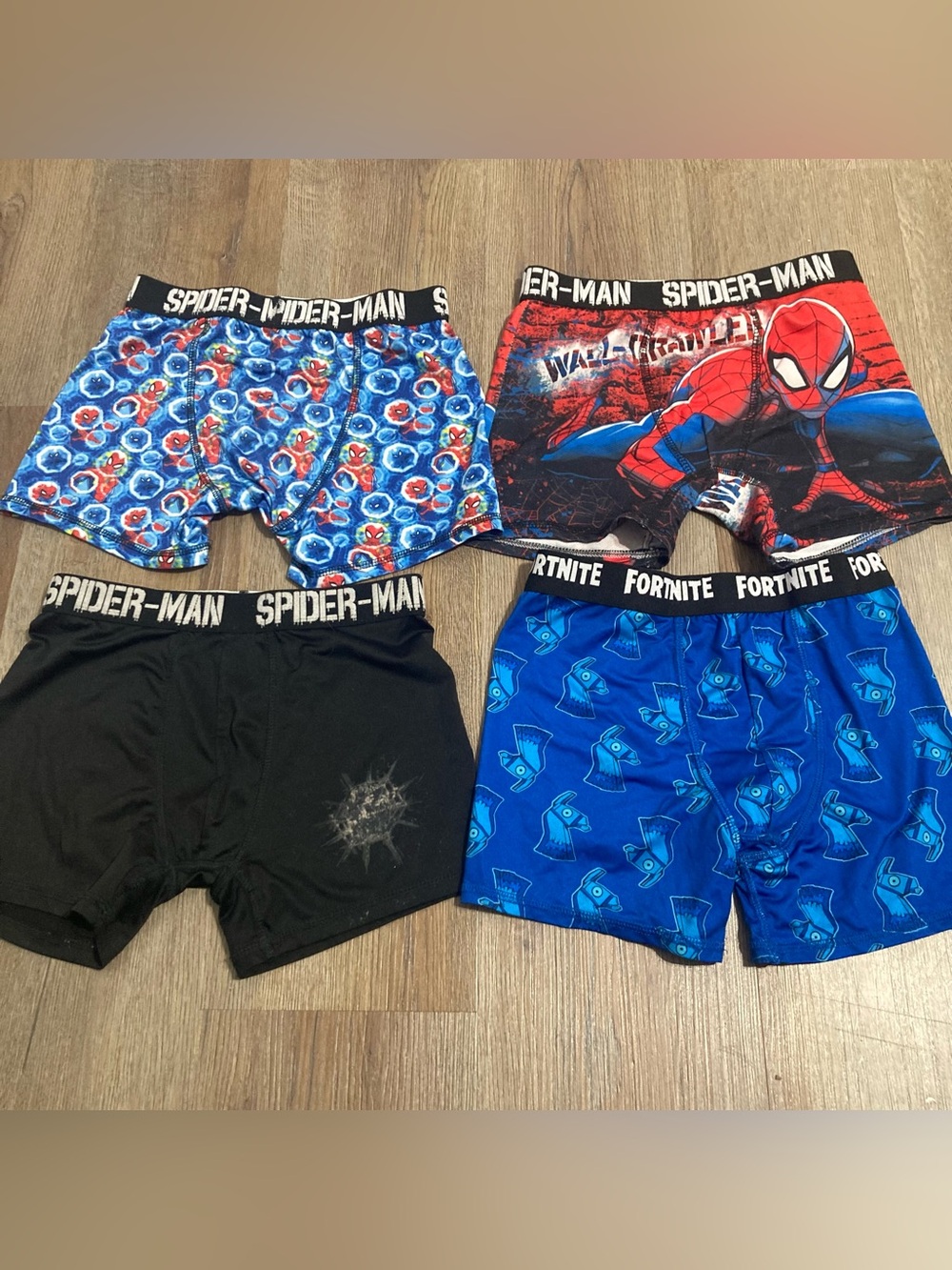 ❤️ Sz 10 Marvel & Fortnite Boys Boxer Briefs